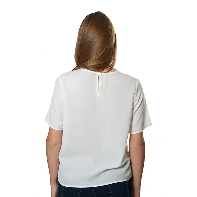 Blusa Blanca con Malla