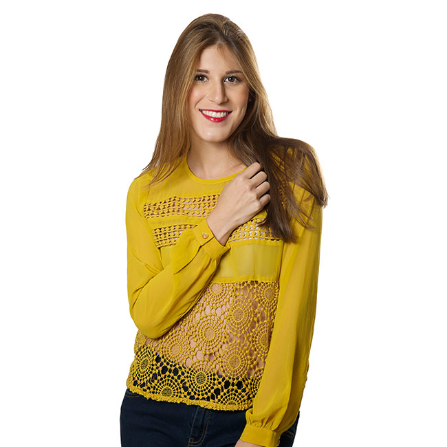 Blusa mostaza