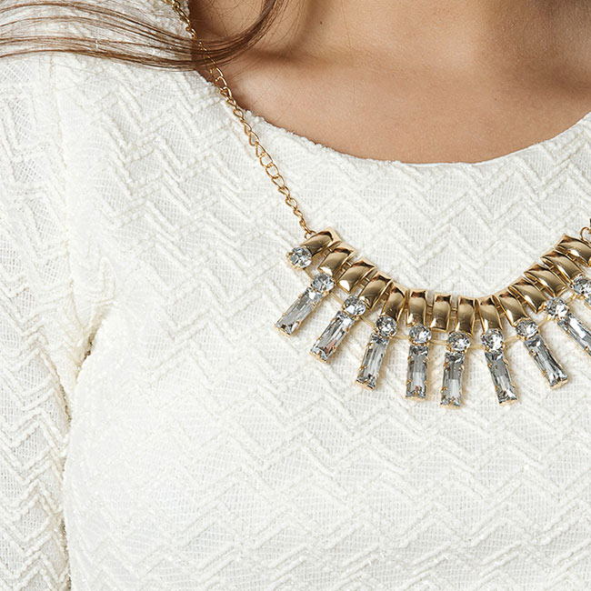Vestido Blanco con mangas